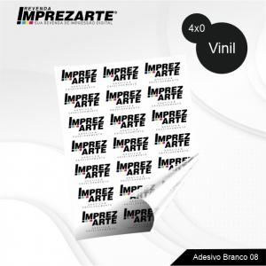Adesivo com recorte 08 Adesivo vinil 08 Personalizado 4x0  Meio corte 