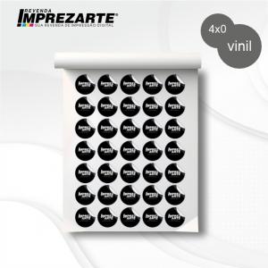 Adesivo com recorte Adesivo vinil 010 Largura definida (grade montada) 4x0 Impressão solvente UltraChrome GS3 Epson  