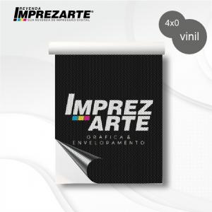 Adesivo Perfurado Adesivo vinil perfurado  4x0 Impressão solvente UltraChrome GS3 Epson  