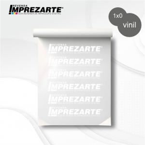 Recorte Plotado (branco/transparente) Vinil  1x0  sem acabamento 
